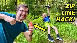 Take a ZIPLINE down FAST! (& put it back up FASTER)