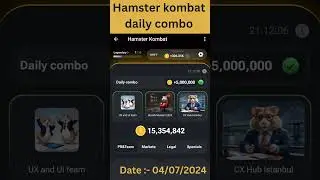 hamster kombat daily combo 4 July #hamsterkombat
