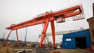 Монтаж козлового крана Оптим- Кран на Кубаньжелдормаше