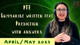 PTE Summarize written text with answers| Prediction | April / May 2023 | Milestone Study |