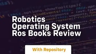 Robotics operating system ros books review