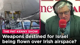 Are weapons being transported over Irish airspace without permission, for use by Israel in Gaza?
