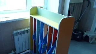 полотеничница напольная 2-х сторонняя в детский сад омега