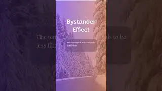 Definition of Bystander Effect #bystandereffect #culturehabits #educationalpsychology