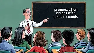 Pronunciation errors with similar sounding words