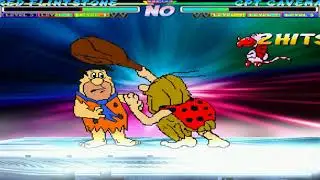 Mugen Random Battles: Fred Flintstone Vs Captain Caveman