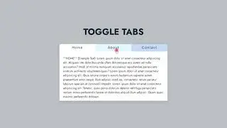 Toggle Tabs using JavaScript