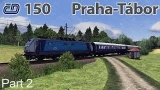 ČD 150 Střezimíř to Chotoviny (Praha-Tábor) TS2016 [60fps]