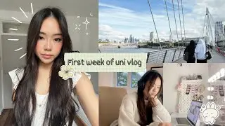 FIRST WEEK of uni vlog 📓: moving in, London student diaries, society events, catching up w friends