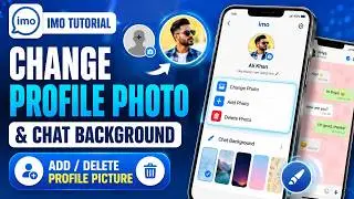 HowTo Change IMO Profile Photo and Chat Background | How to Add and Delete imo Profile Picture