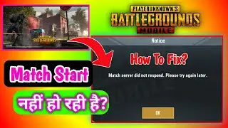 Unable To Enter in Match Problem In PUBG | How To solve?