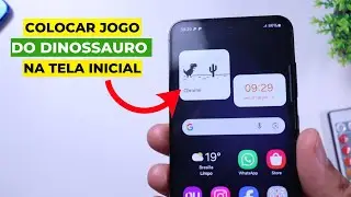 Como colocar jogo do dinousauro na tela Inicial do celular