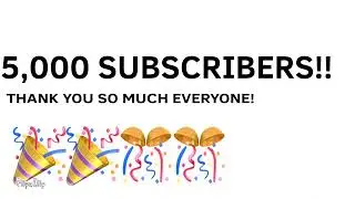 5,000 Subscribers