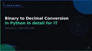binary to decimal conversion in python