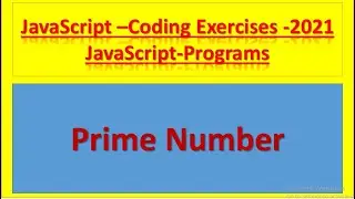 Prime number in JavaScript