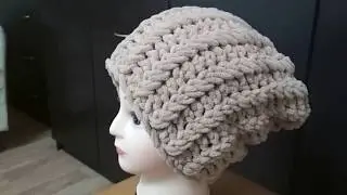 Шапка из пряжи Ализе пуффи файн