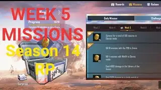 Pubg Mobile - Week 5 Missions | Season 14 RP