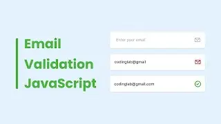 How to Validate Email in HTML CSS & JavaScript | Email Checker Free source code