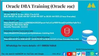 20-Jun-2024 | Day_1_Demo_Session | Database Course Details & Database Architecture