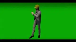 3d man manufacturing factory engineer on green screen talking walking and working in chroma key