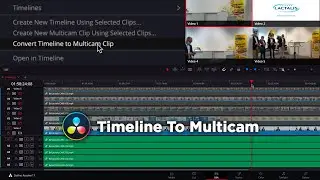 Timeline To Multicam | DaVinci Resolve 17 Tutorial