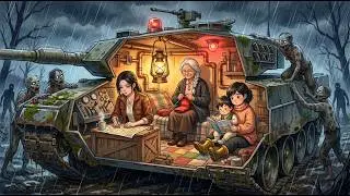 Survival inside an Abandoned Military Tank During Zombie Apocalypse