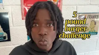 @mbenguemo1 takes on the 5 pound burger challenge