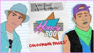 CNCO, Natti Natasha - Honey Boo DOWNLOADABLE Colouring Pages!