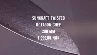 Suncraft Senzo Twisted Octagon Chef 200mm