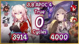 3.8 APOC4 True 0 Cycles : Hunt March7th & The Herta 3914+4000 score clear!