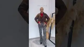 Леопардовые джинсы и топ образов с ними #мода #тренды #одежда