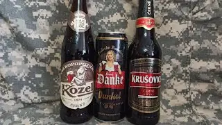 Тëмное пиво из "Магнита" - Kozel Cerny, Krusovice Cerne, Danke Dunkel
