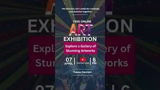 Join Free Online Art Exhibition 🎨|| Drawing Exhibition|| Navratri 2025 