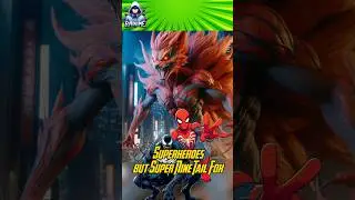 superheroes but super nine tail fox 🦊 Marvel vs DC #marvel #avengers #spiderman #dc #trendingshorts