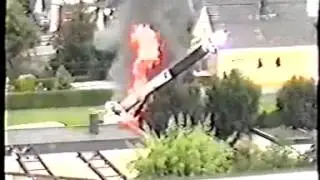 Crane electrocution, not even touching powerline
