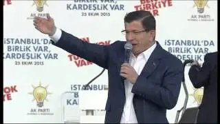 BAŞBAKAN DAVUTOĞLU İSTANBUL YENİKAPI MİTİNGİ