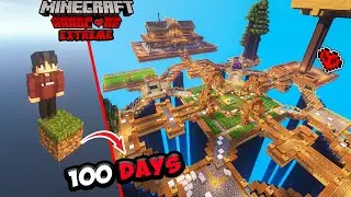 I Survived 100 Days In One Block Hardcore Minecraft Hindi