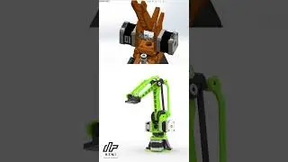 Small Robotic Arm Design and Animation | Solidworks | Keyshot | Industrial Design | CAD