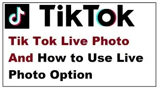 Tik Tok Live Photo And How to Use Live Photo Option