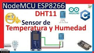 ✔️ Temperature and humidity sensor with ESP8266 -👈😉 – DHT11 with ESP8266 - IoT course with ESP826...