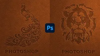 Photoshop'ta Deri Arka Plan Çalışması ve Üzerine Logo Uygulaması