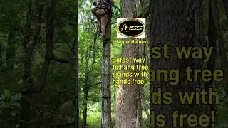 Hanger harness provides a hand free environment hanging Millennium Treestands! #deer #deerhunting