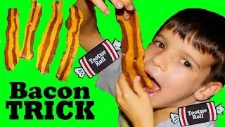 BEST PRANKS! Funny Bacon Candy Trick & DIY Birthday Cake Surprise Balloon Prank