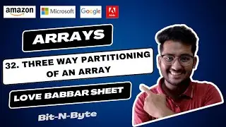 32. Three way partitioning of an array | Arrays | Very Easy Solution | GFG  | Love Babbar DSA sheet