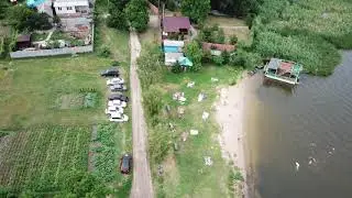 Печенежское водохранилище или Салтовское море. Аэросъемка 4к