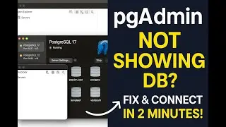 Connect PostgreSQL with pgAdmin in 2 Minutes