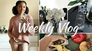 Weekly Vlog | Organic Grocery Haul, iPhone 12 Unboxing, New Makeup | Black homemaker