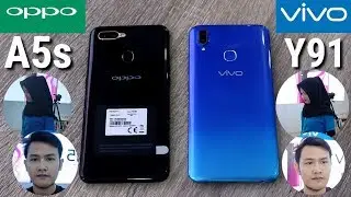 OPPO A5s VS VIVO Y91 Review, Kamera A5s Kok gini?? Refry ft. Gadgetmart Banjarmasin