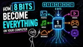 How 8 Bits Become Everything on Your Computer | Bits & Bytes Explained