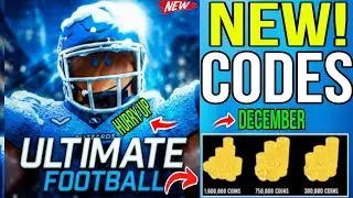 ⚠️'NEW UPDATE'⚠️ULTIMATE FOOTBALL ROBLOX CODES 2023- ULTIMATE FOOTBALL CODES!!